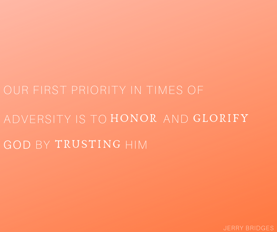What is Your First Priority in Times of Adversity?