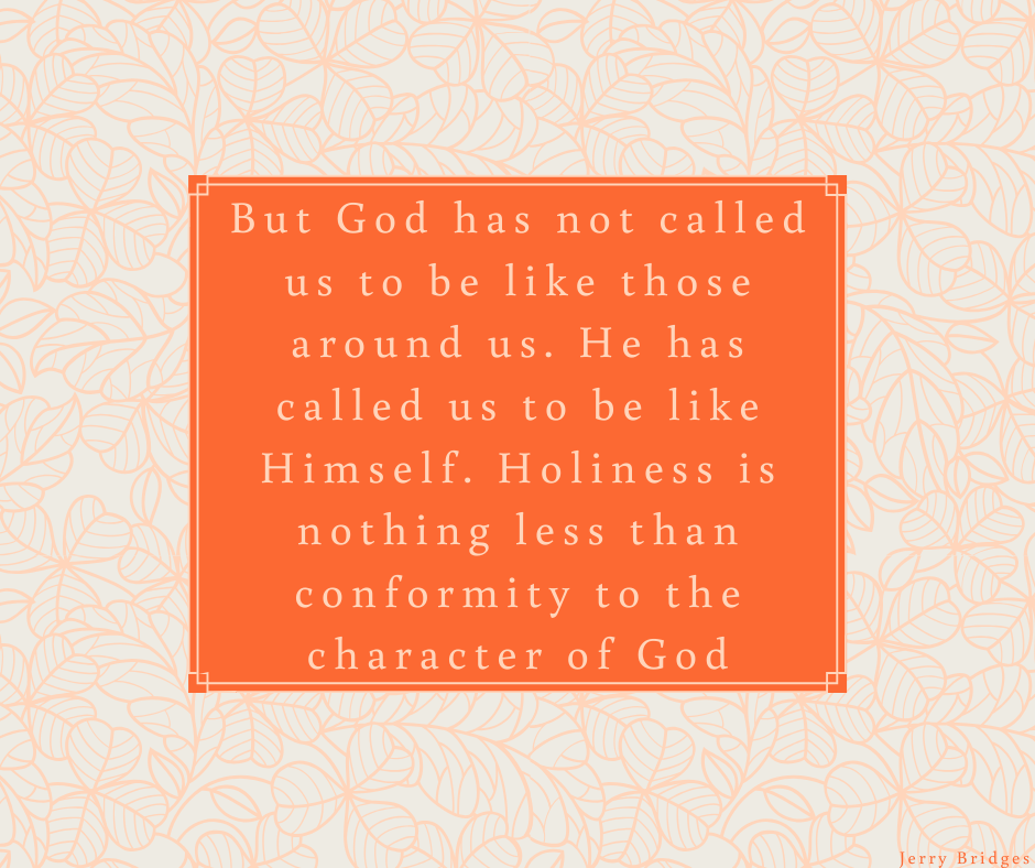 Becoming Like Jesus, not Like the World