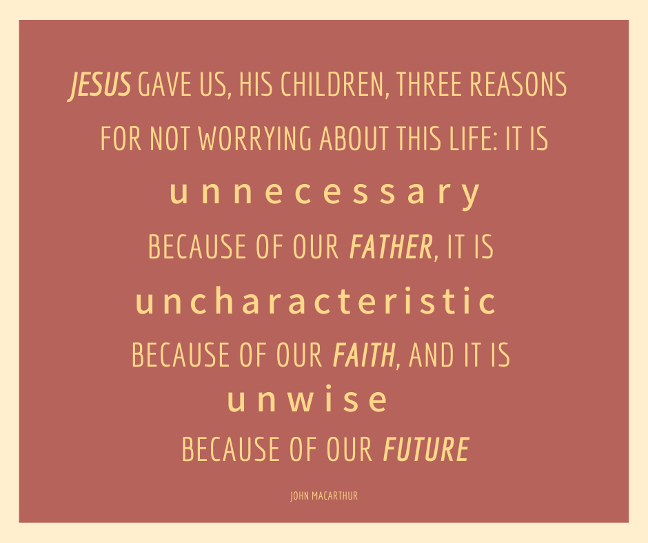 3 Reasons to not Worry