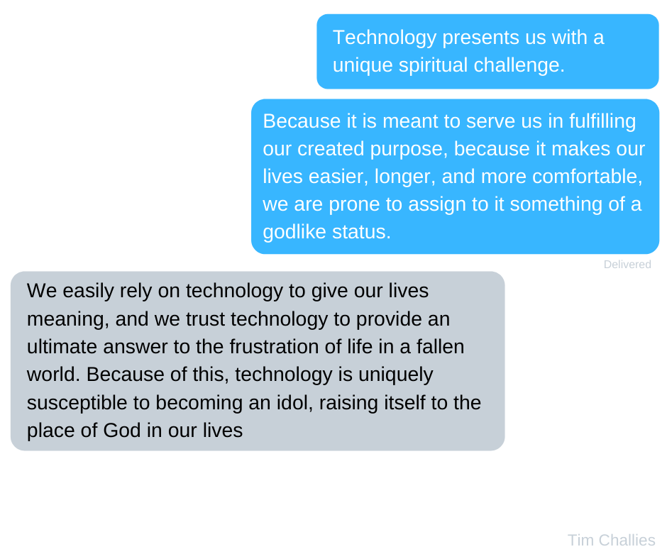 Technology Presents Us With…