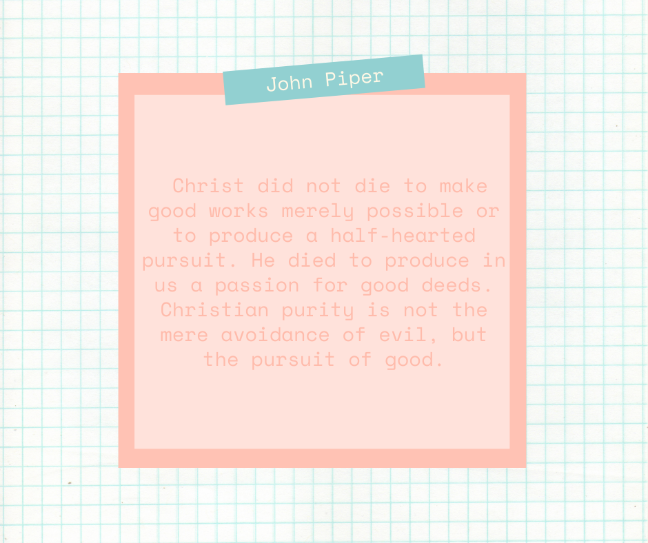 Christ Did Not Die To…