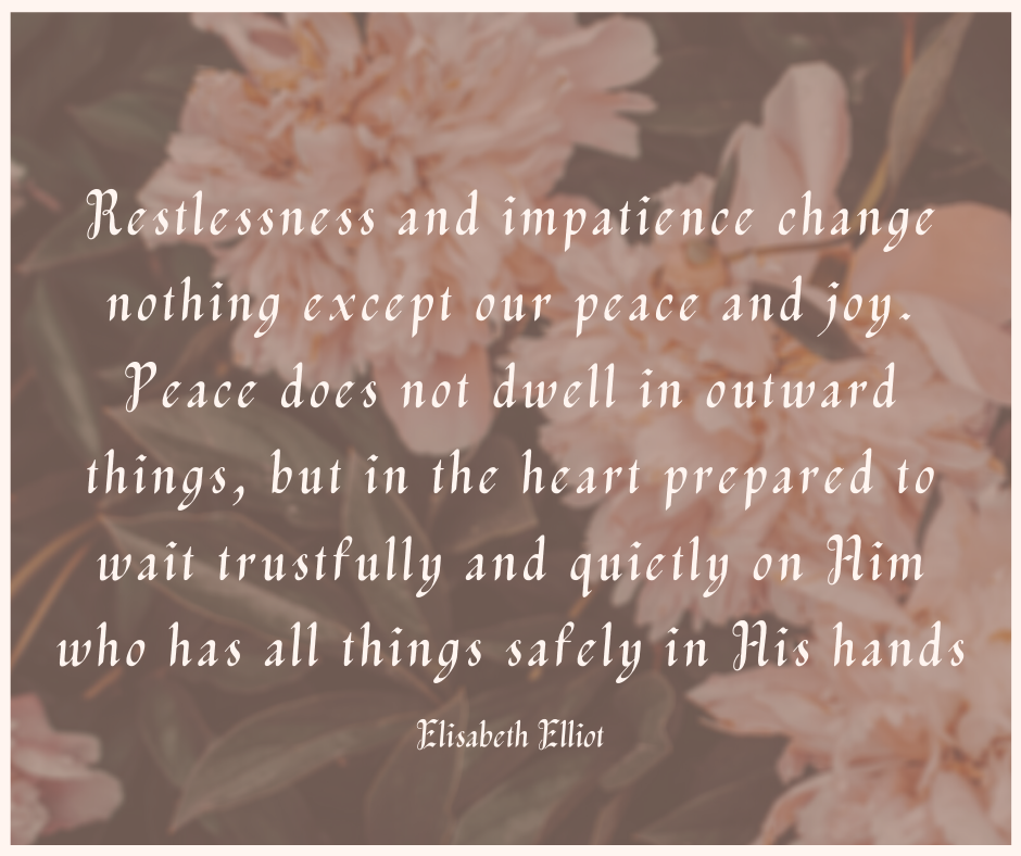 Restlessness And Impatience…