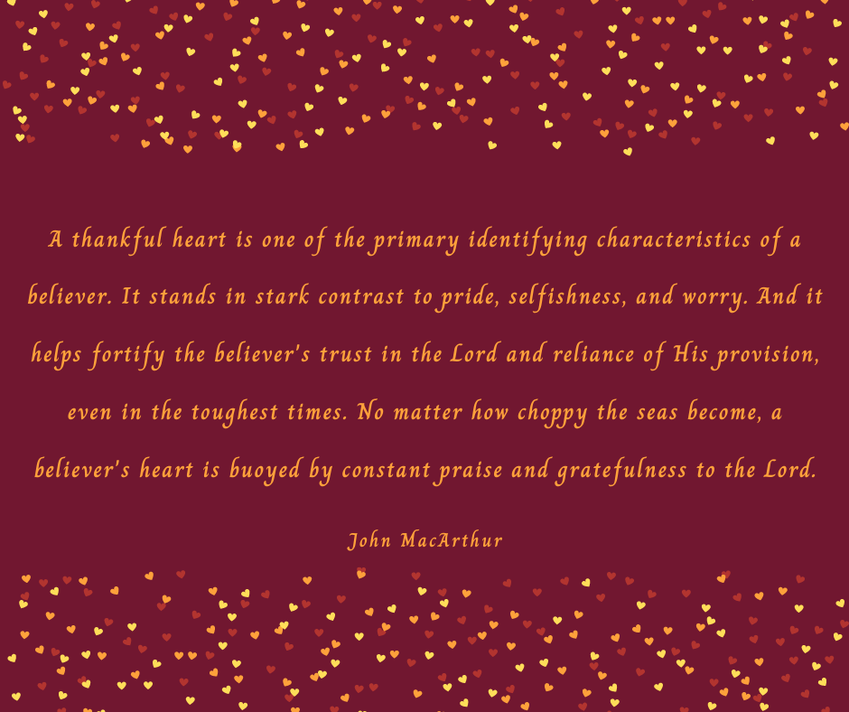 A Thankful Heart…