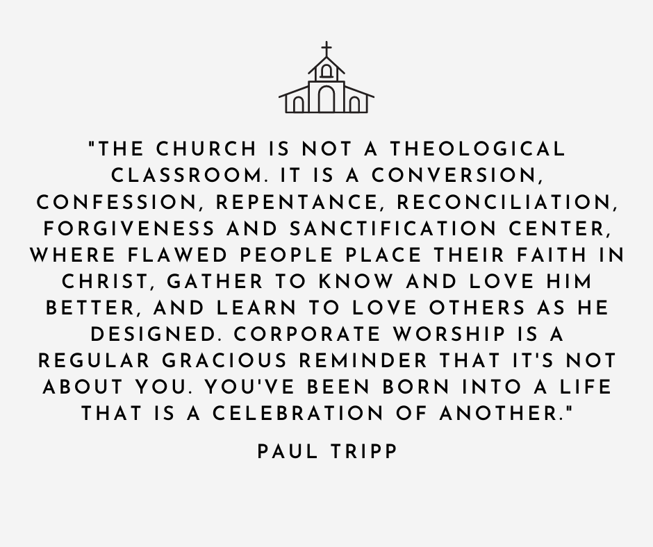 The Church Is Not A…