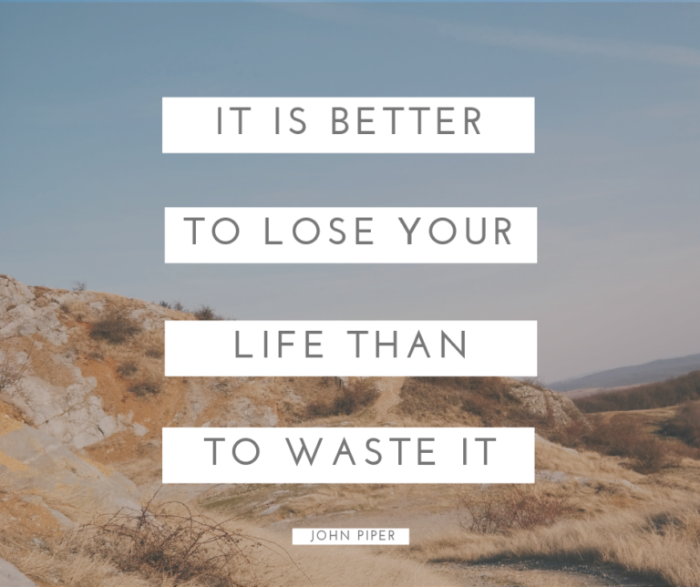 Stop Wasting Your Life