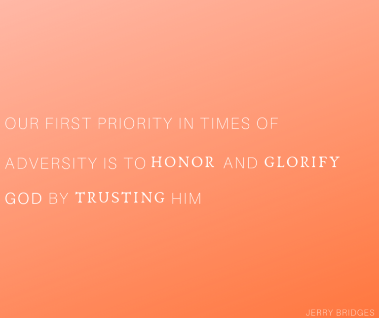 What is Your First Priority in Times of Adversity?