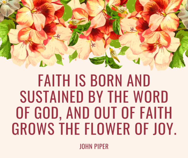 Faith is Born and Sustained by the Word of God