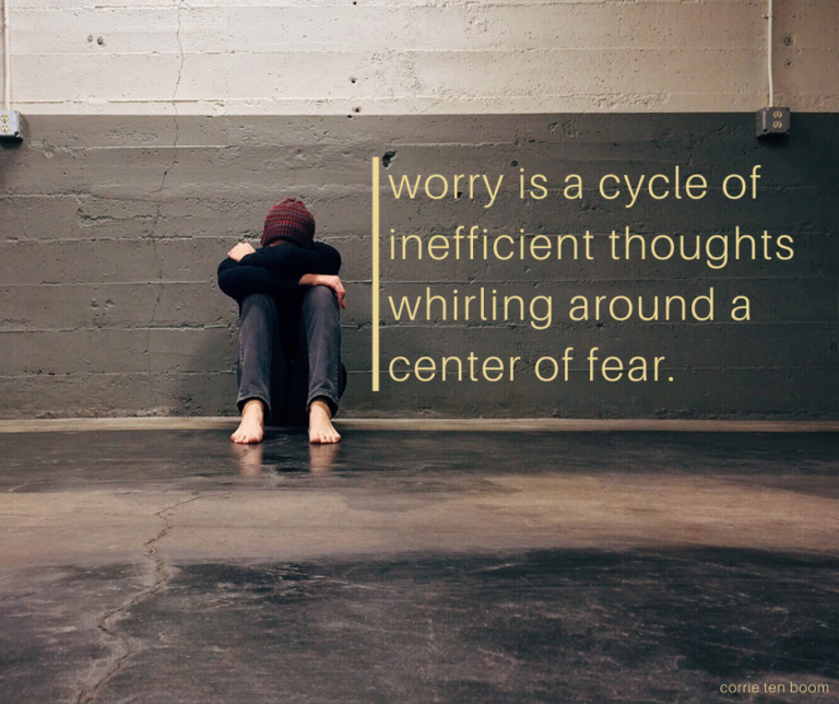 Worry is a Cycle of Inefficient Thoughts