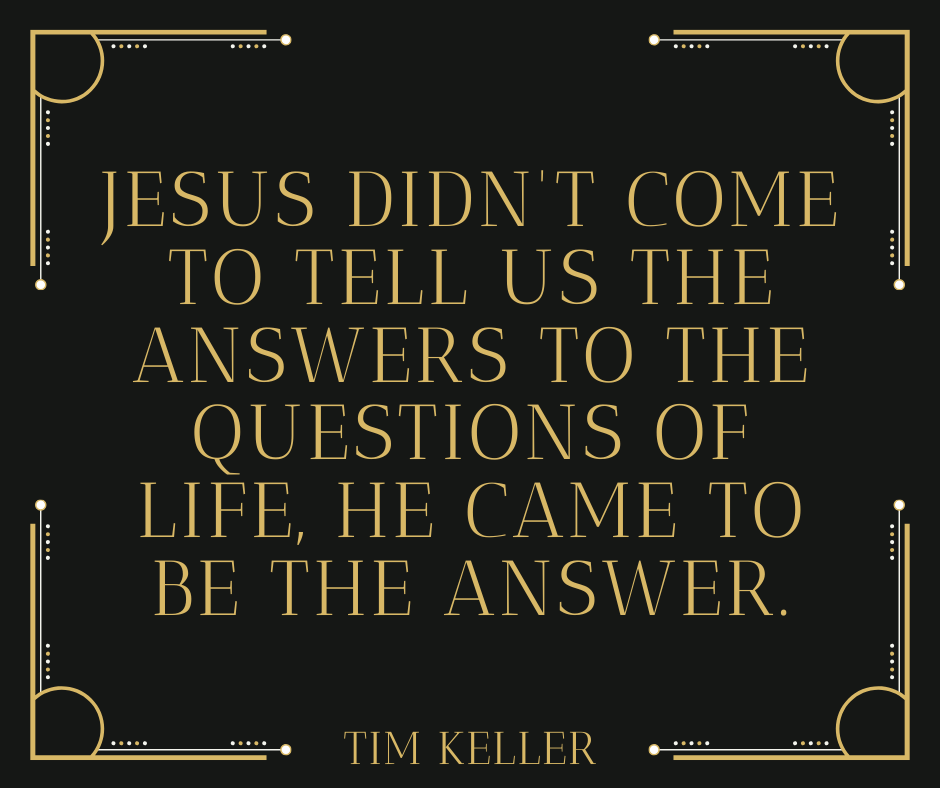 He Came To Be The Answer