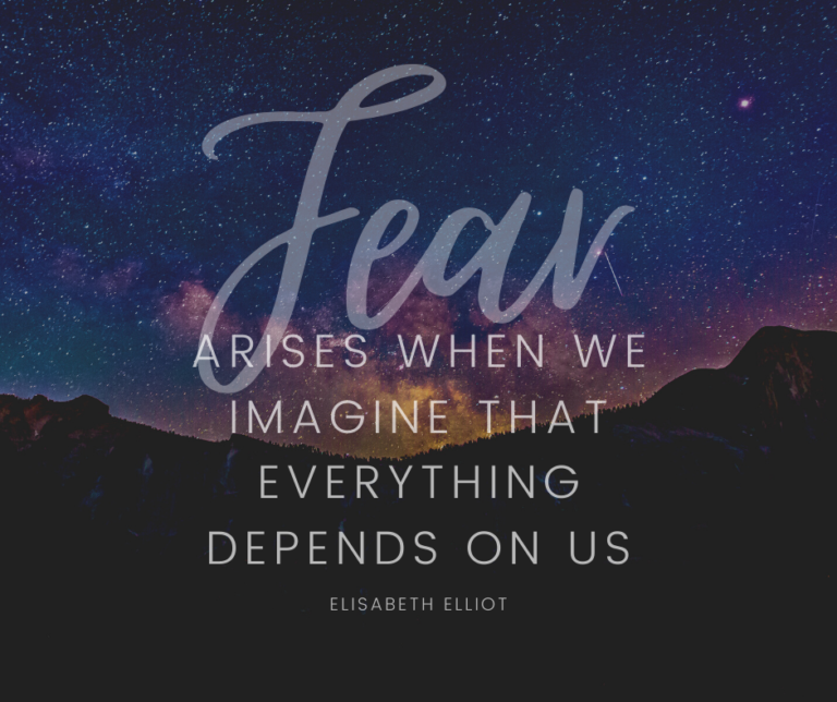 Fear Arises When We…