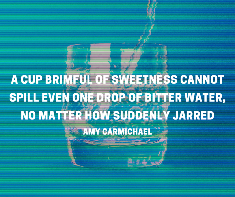 A Cup Brimful Of Sweetness Cannot Spill…