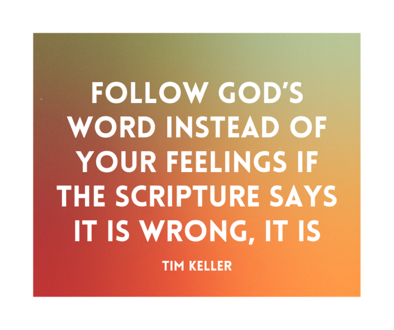 Follow God’s Word…