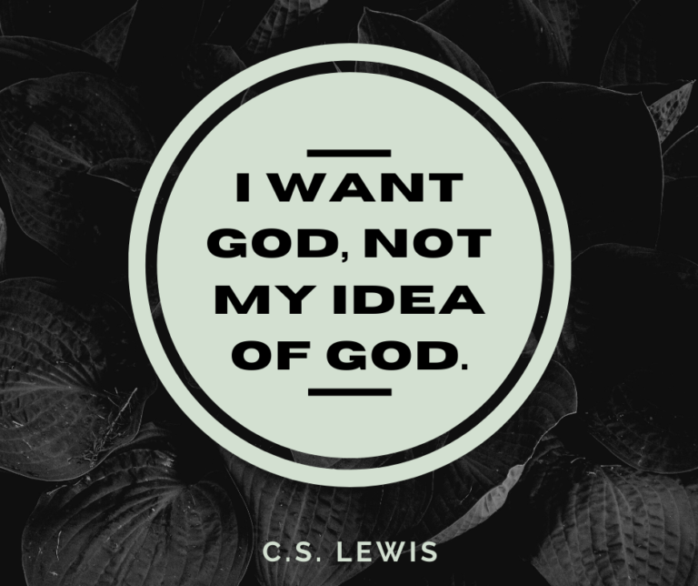 I Want God…