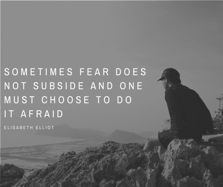 Sometimes Fear Does Not Subside…