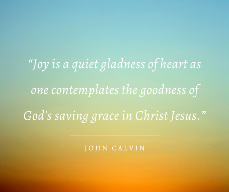 Joy Is A Quiet Gladness…