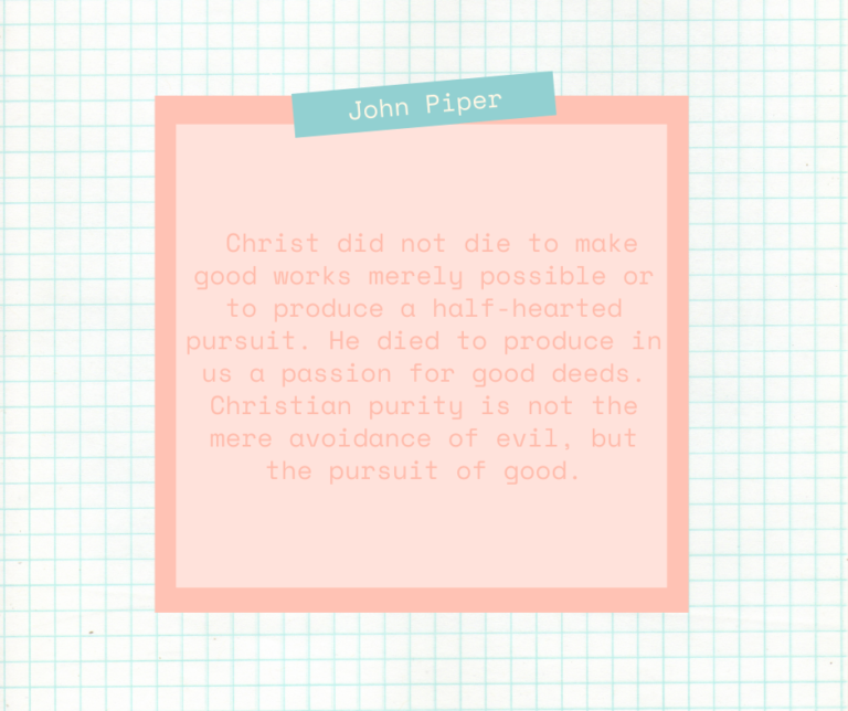 Christ Did Not Die To…