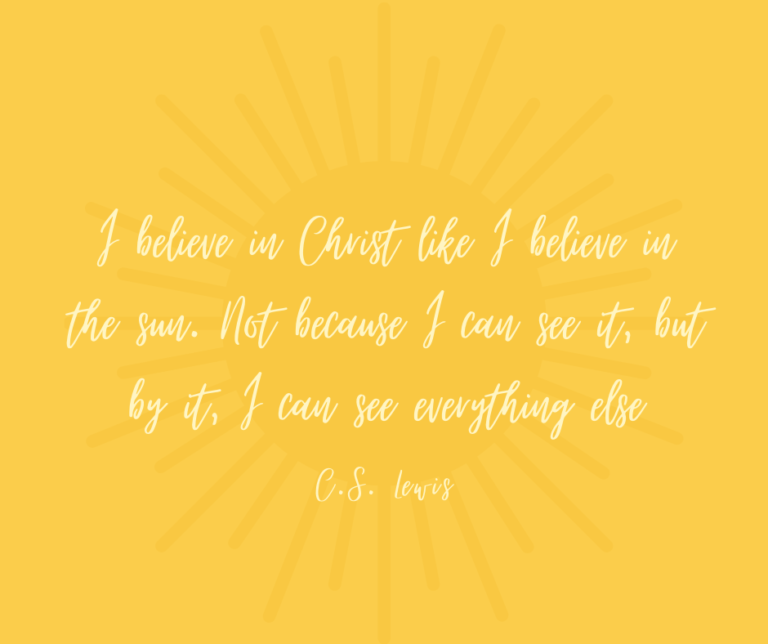 I Believe In Christ…