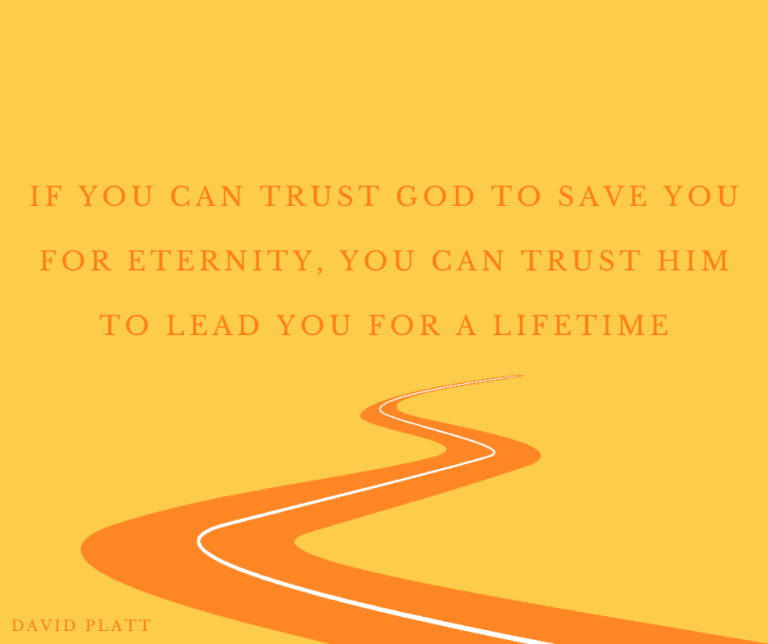If You Can Trust God…