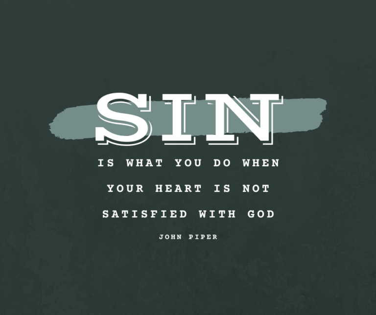 Sin Is What You Do…