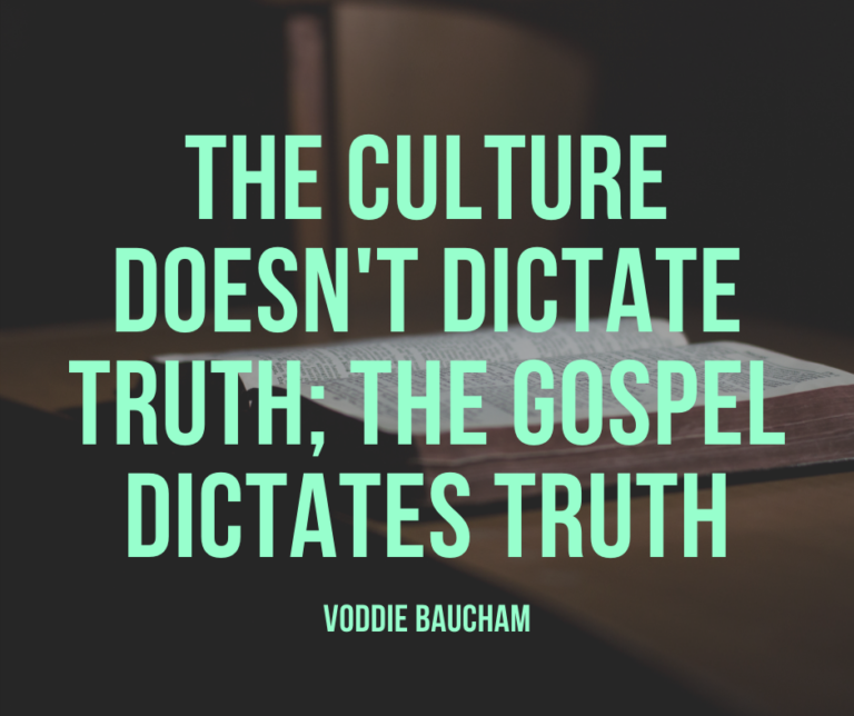 The Culture Doesn’t Dictate…