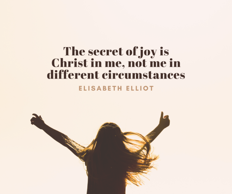 The Secret Of Joy…