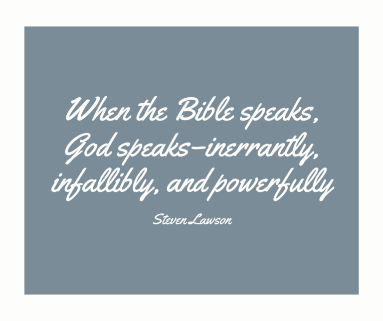 When The Bible Speaks…