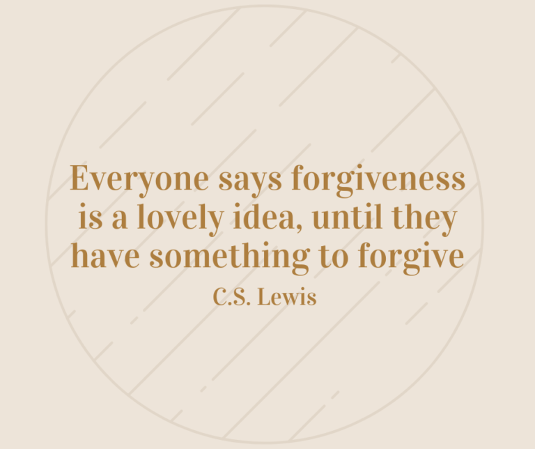 Everyone Says Forgiveness…
