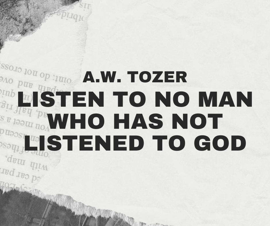 Listen To No Man…