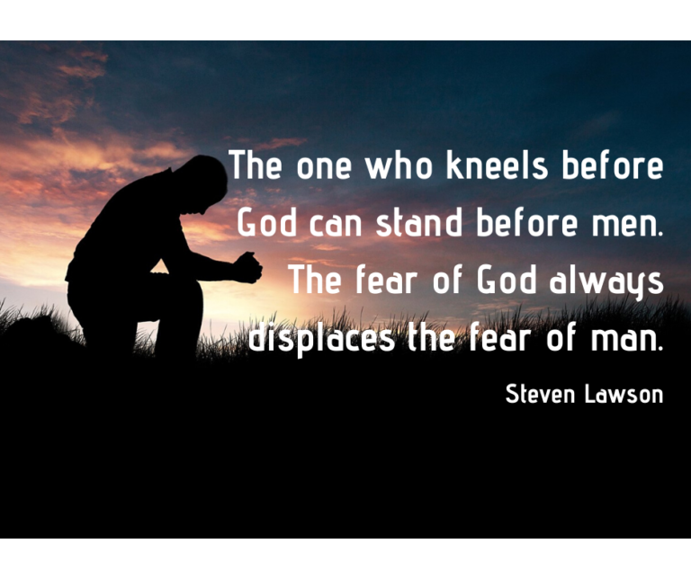 The One Who Kneels Before God…