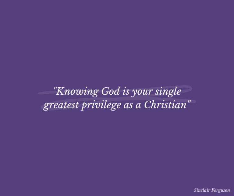Knowing God…