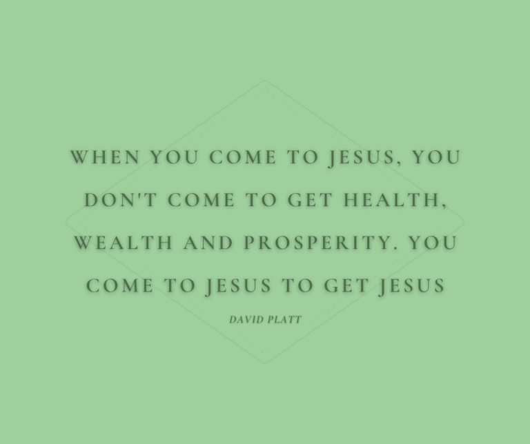 When You Come To Jesus…