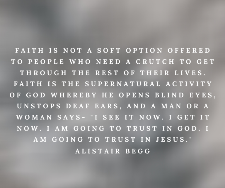 Faith Is Not A…