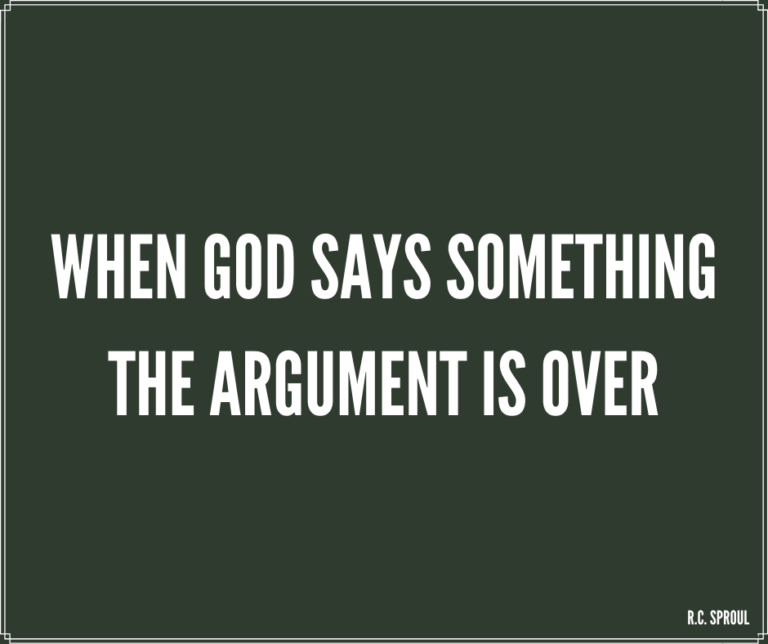 When God Says Something…