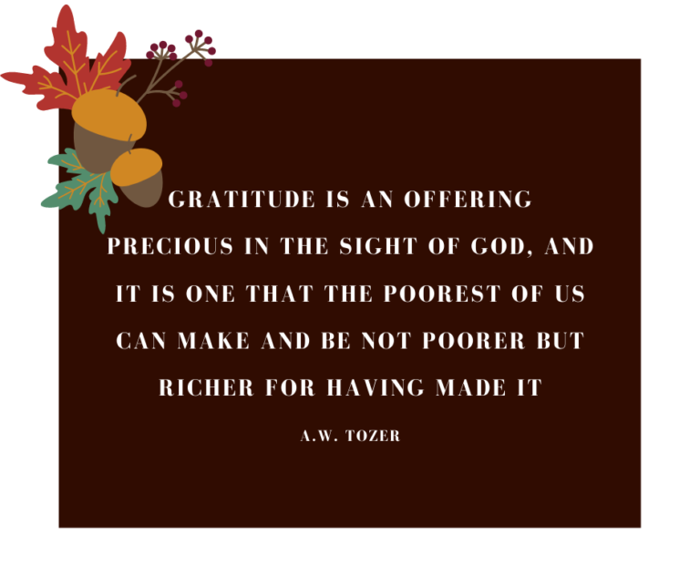 Gratitude Is An Offering…