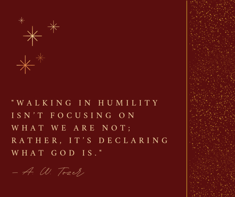 Walking In Humility…