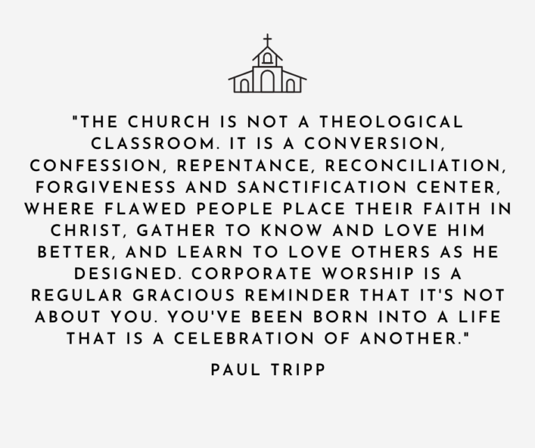 The Church Is Not A…