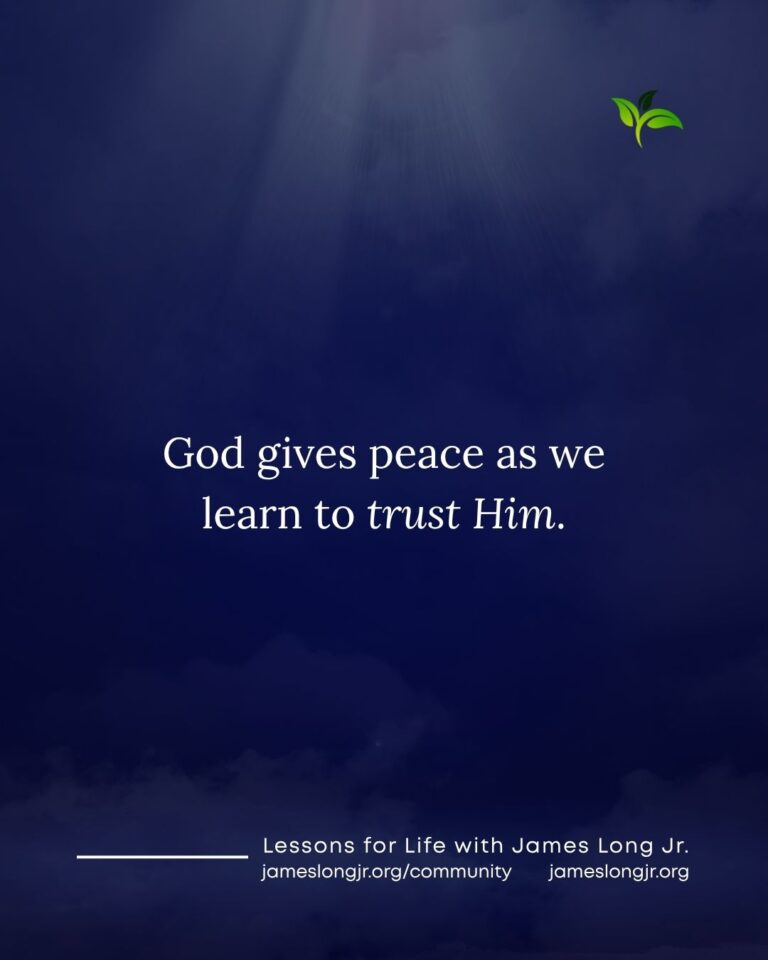 anxiety and God’s peace