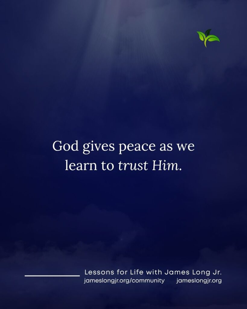 anxiety and God’s peace