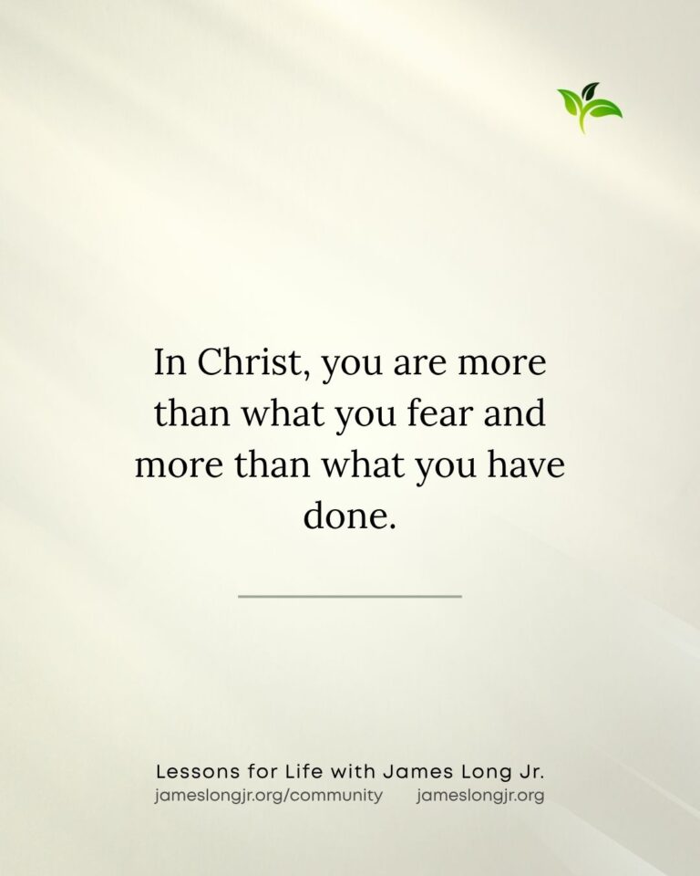 identity in Christ and freedom from shame