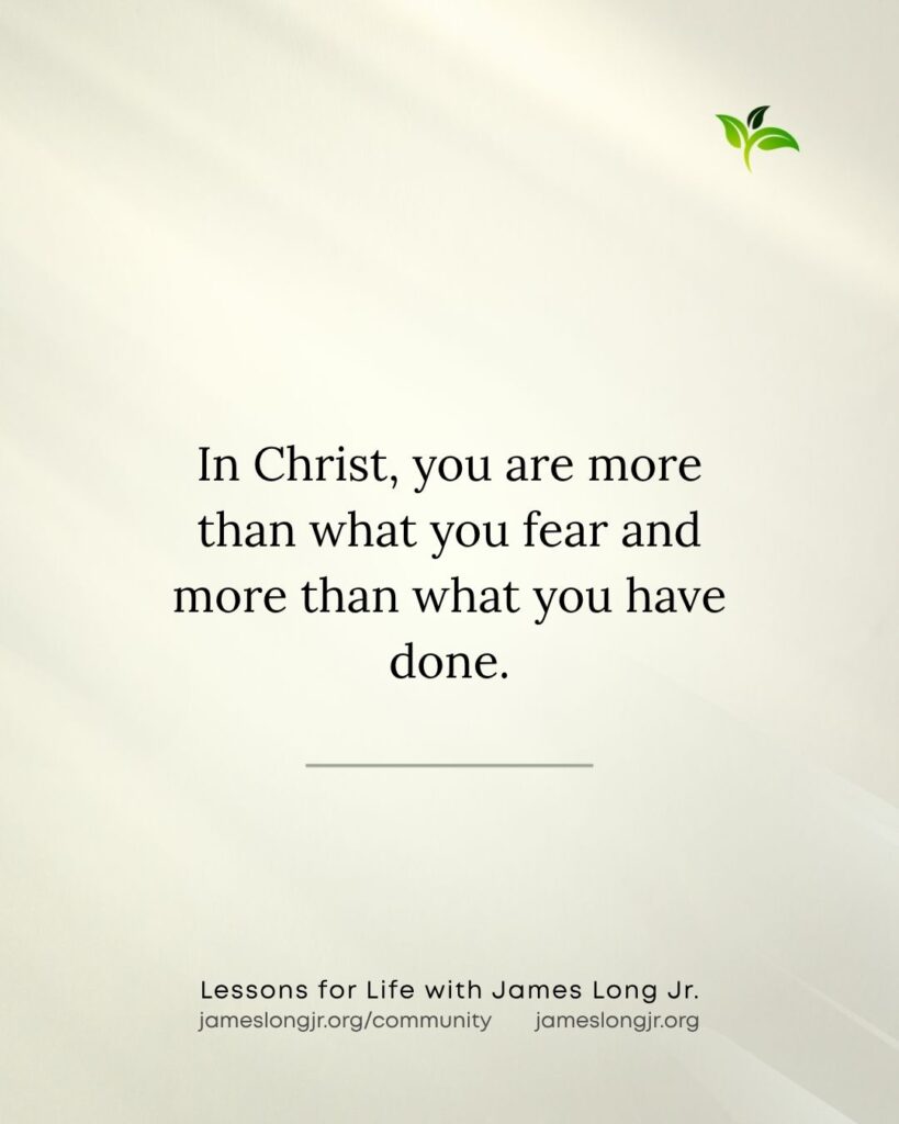 identity in Christ and freedom from shame