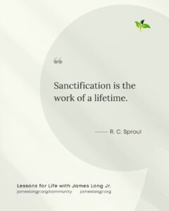 sanctification takes time